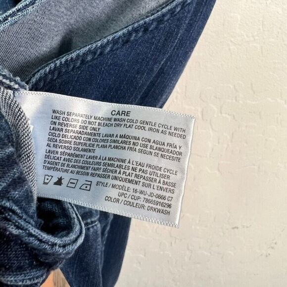 Jordage Overall Womens Size Large Dark Blue Soft Drawaist Chambray Lightweight - Picture 16 of 16